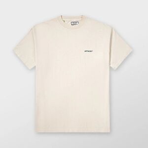 864 New APTHCRY Vintage White Micro Logo T-Shirt Sz Small